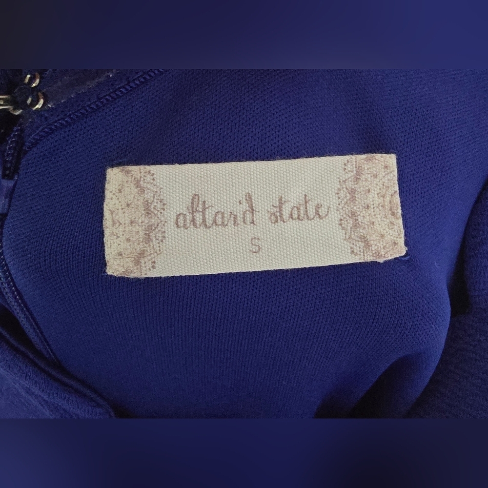 Altar'd State Womens Blue Scalloped Tank Dress Small - Picture 7 of 9